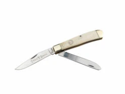 Boker Traditional Series 2.0 Trapper Folding Knife White Bone Handle D2 Plain Edge 110826