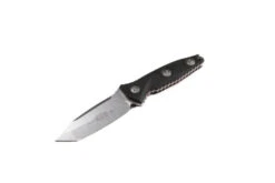 Microtech Socom Alpha Mini Fixed Blade Knife Black G10 Handle M390 Tanto Plain Edge Stonewash Finish 114M-10