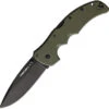 Cold Steel Recon 1 Folding Knife OD Green G10 Handle S35VN Spear Point Plain Black Blade CS27BSODBK