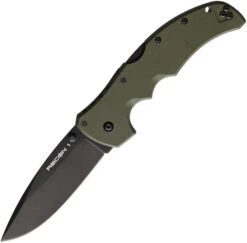 Cold Steel Recon 1 Folding Knife OD Green G10 Handle S35VN Spear Point Plain Black Blade CS27BSODBK