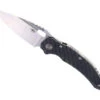 Bestech Exploit Folding Knife Grey Titanium/Carbon Fiber Handle S35VN Plain Edge Satin Finish BT2005E