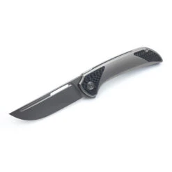 Miguron Eriko Folding Knife Titanium/Carbon Fiber Inlay Handle M390 Drop Point Plain Edge MGR-610BK