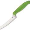 Spyderco Z-Cut Blunt Tip Kitchen Knife Green Poly Handle CTS-BD1 Serrated Edge Satin Finish K13SGN -Best Knifes Store 7b6b417c c553 48cb a28d 01bb59f56669 37581.1665588962