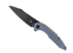 CMB Made Dagon Folding Knife Blue Titanium Handle M390 Plain Black Blade CMB-11B