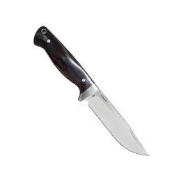 Harnds Defender Fixed Blade Knife Black Ebony Handle D2 Plain Edge Satin Finish CK4019EB-S