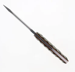 Bastard Knives Reaper Semi Custom Fixed Blade Knife Sculpted Green Micarta Handle Sliepner Steel W/ Leather Sheath -Best Knifes Store BK REAPER 2 04 38698.1688058945