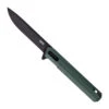 Tekto F2 Bravo Folding Knife Green G10 Handle W/Black Accents D2 Drop Point Plain Black Blade -Best Knifes Store GF 30386.1686856470