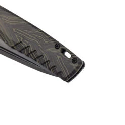 Tekto F3 Charlie Button Lock Folding Knife Green/Black Gmascus Handle D2 Drop Point Plain Black Blade -Best Knifes Store GIM 7 28311.1686842129