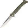Cold Steel Large Luzon Folding Knife OD Green GFN Handle Plain Edge Satin Finish CS20NQXODSW -Best Knifes Store GTST 22281.1655468456