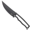 Halfbreed Compact Fixed Blade Knife Black VG-10 Handle/Blade Pikal Plain Edge CFK-02-BLK -Best Knifes Store HALFBREED CFK 02 VG10 BLK 01 33784.1694712277