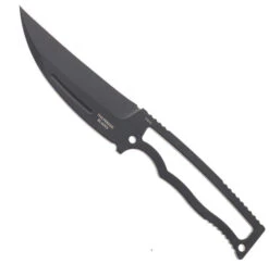Halfbreed Compact Fixed Blade Knife Black VG-10 Handle/Blade Pikal Plain Edge CFK-02-BLK