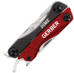 Gerber Dime Micro Tool Red Plier Knife Screw Drivers Ten Components 30-000417 -Best Knifes Store Product 16761 76897.1682702388