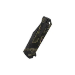 QSP Grebe Button Lock Folding Knife Camo Raffir Resin Handle S35VN Clip Point Plain Black Blade QS147F-2 -Best Knifes Store QS147 F2 4 65921.1691164099