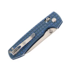 WMK Exclusive Vosteed Raccoon Crossbar Lock Folding Knife Blue Micarta Frag Handle 14C28N Plain Edge Satin Finish RCCWM2 -Best Knifes Store VOSTEED RACCOON CB BLUE MICARTA 03 01324.1692206169