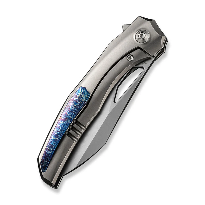 WE Ignio Folding Knife Polished Bead Blast Titanium Handle 20CV Wharnto Plain Edge Silver Bead Blast Finish WE22042B-4 WE Ignio Folding Knife Polished Bead Blast Titanium Handle 20CV Wharnto Plain Edge Silver Bead Blast Finish WE22042B-4 -Best Knifes Store WE22042B 4 Ignio 5 79047.1695951785