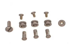 Rick Hinderer XM-18 3" Complete Hardware Kit Titanium Working Finish