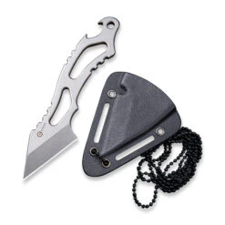 Discontinued CIVIVI KIRI EDC One Piece Fixed Blade Neck Knife Flat Gray Stainless Steel C2001A