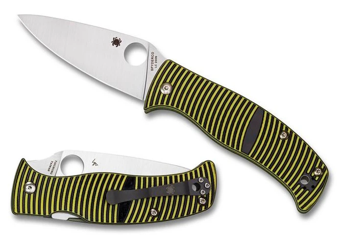 Spyderco Caribbean Pocket Knife Rust Proof LC200N Plain Edge Leaf Blade C217GP Spyderco Caribbean Pocket Knife Rust Proof LC200N Plain Edge Leaf Blade C217GP -Best Knifes Store c217gp both 68219.1640883643