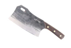 Ketuo 7.5” Chopper Knife Walnut Handle Stainless Blade Cleaver Plain Edge 1418