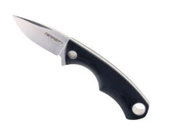 Tonife Squirrel Fixed Blade Knife Black G10 Handle 7Cr18 Plain Edge Satin Finish HKT2018BK-S