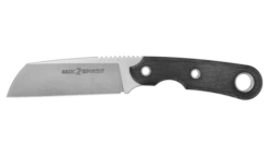 Viper BASIC2 CB Fixed Blade Knife Black Canvas Micarta Handle D2 Plain Edge Stonewash Finish VT4032CB