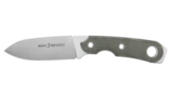 Viper BASIC3 CG Fixed Blade Knife Green Canvas Micarta Handle Magnacut Plain Edge Satin Finish VT4034CG